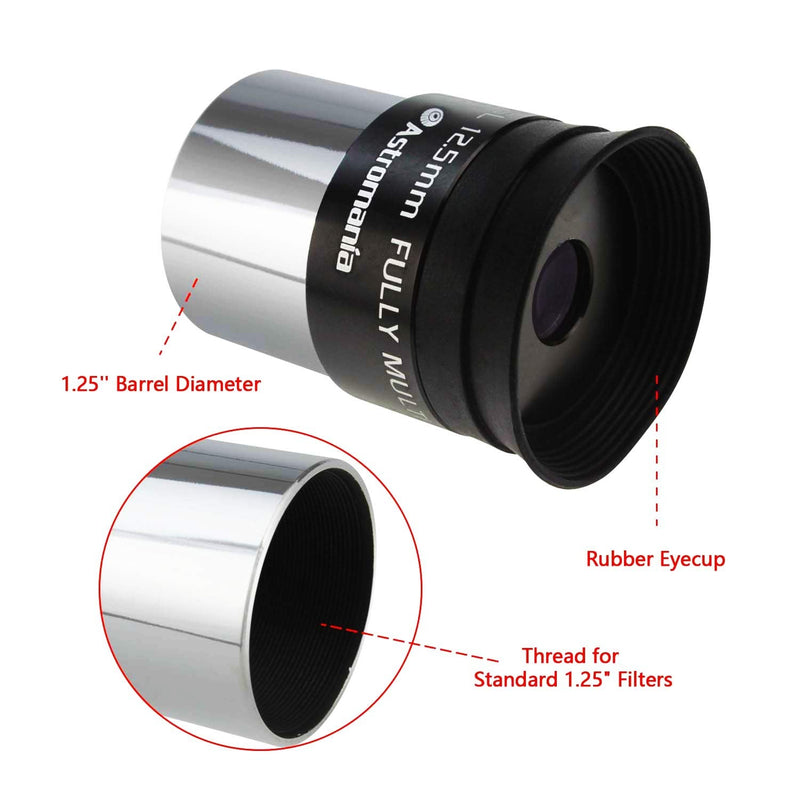 Astromania 1.25" 12.5mm Super Ploessl Eyepiece - The Most Inexpensive Way of Getting A Sharp Image