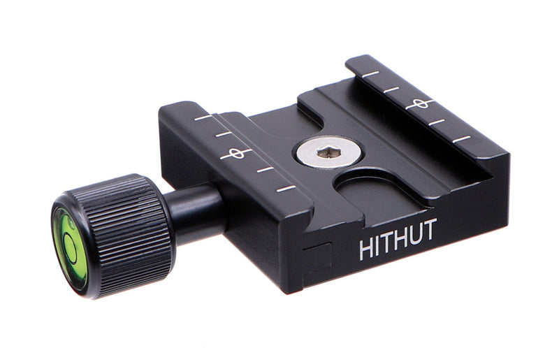 HITHUT 50mm Universal Screw Knob Quick Release Clamp with 50mm Quick Release Plate Set Compatible with Arca-Swiss Standard Tripod Monopod Ball Head