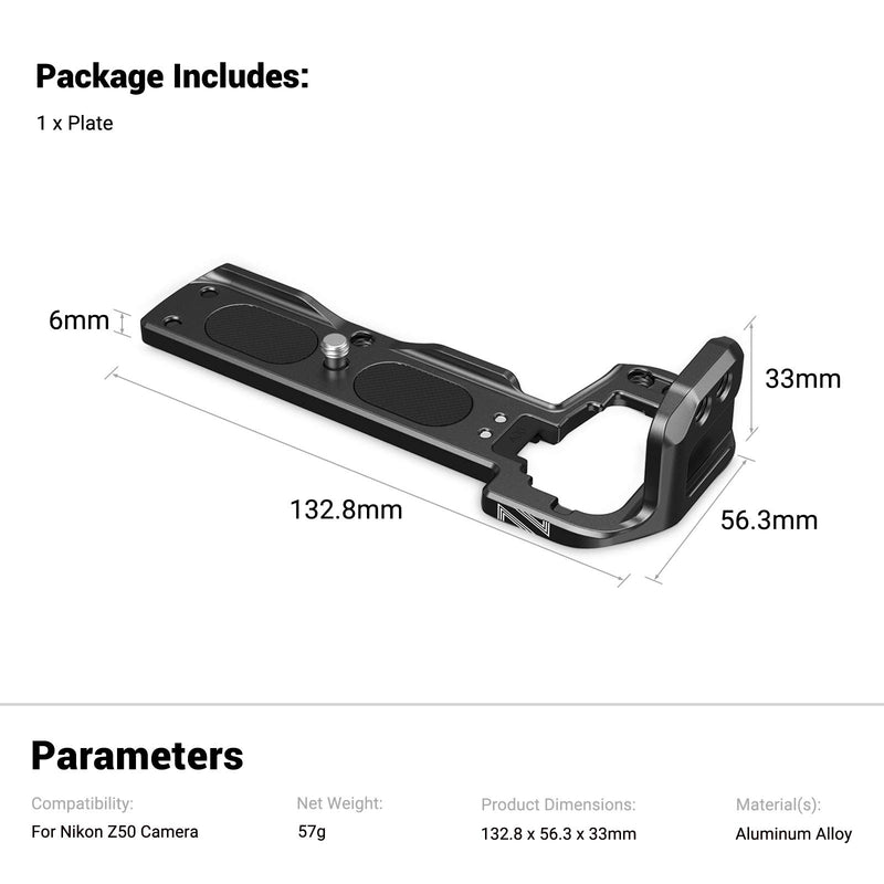 SmallRig Vlogging Mounting Plate Pro for Nikon Z50 Camera LCN2667