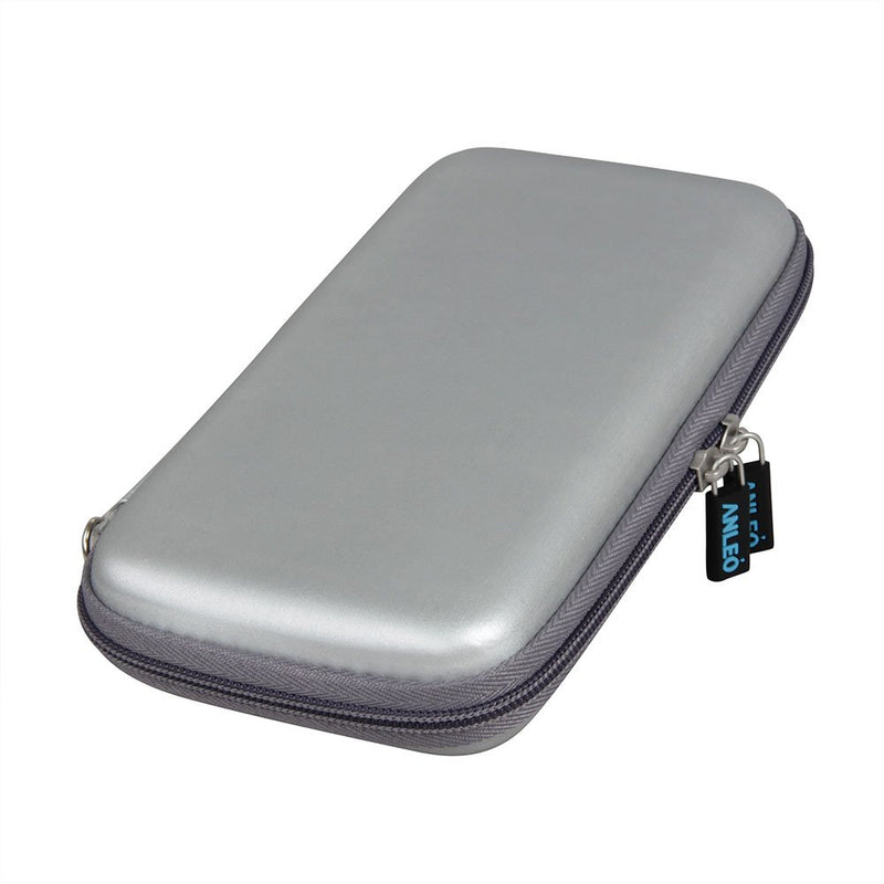 Anleo Hard Travel Case for POWERADD Pilot 4GS 12000mAh / Uni-Yeap 11000mAh External Battery Charger Power Bank (Grey) Grey