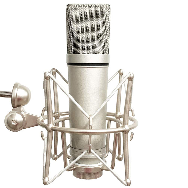 [AUSTRALIA] - Boseen Microphone Shock Mount Mic Holder - Anti Vibration Metal Spider Shockmount Compatible with Neumann U47 U67 U87 TLM102 TLM103 TLM107 M147 M149 Senheiser MK4 MK8 Condenser Microphones 