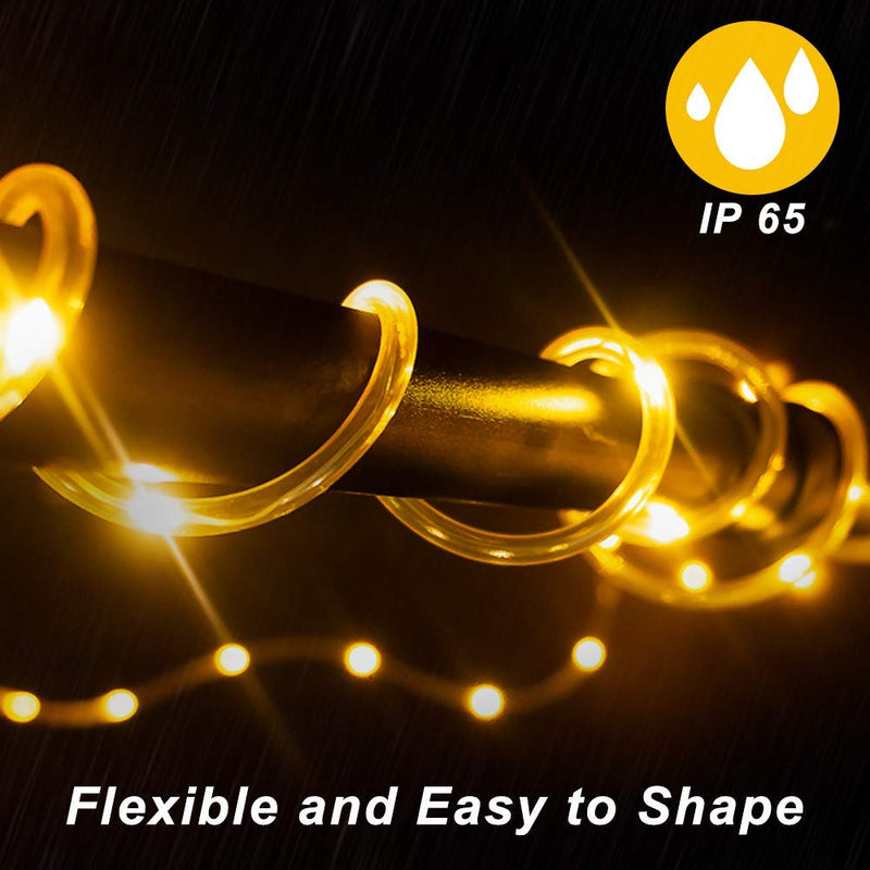 [AUSTRALIA] - LED Rope Lights 32.8ft 100 LED Strip Lights Cosumina Waterproof Fairy Lights Dimmable LEDs for Garden Camping Party Decor Indoor Outdoor Landscape Lighting Patio Tree Light Rope Warm White 