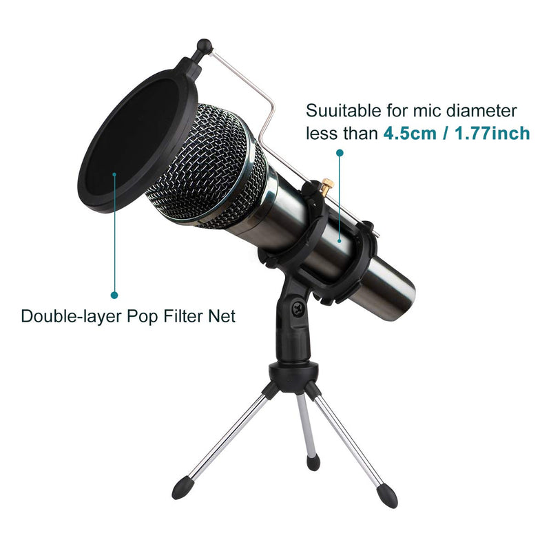 [AUSTRALIA] - Dreokee Desktop Microphone Stand, Desk Mic Stand with Shock Mount 