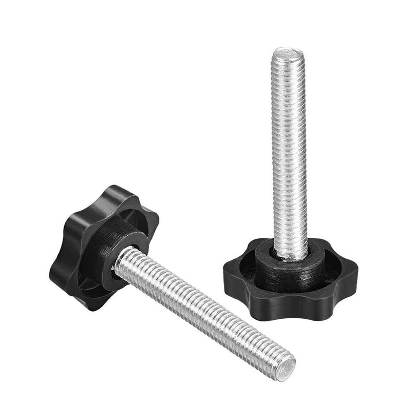 NGe 10Pcs M8x60mm Thread Replacement Star Hand Knob Tightening Screw Thread Clamping Knob, Knob for Machine Tools #M8x60mm