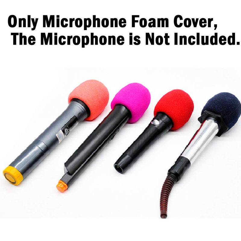 [AUSTRALIA] - 6 Pack Microphone Covers Foam,COWALKERS Thick Handheld Stage Microphone Windscreen,For most Microphone(Black) 