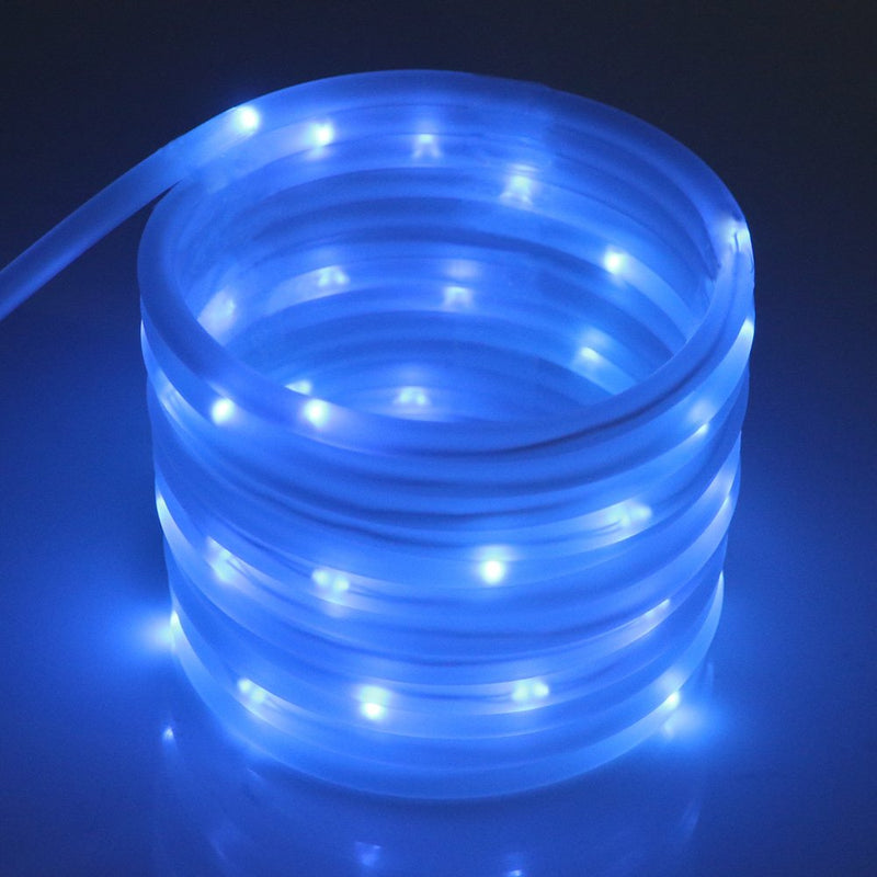 [AUSTRALIA] - ER CHEN Remote&Timer Battery Powered Rope Lights,16.5FT 50 LED Warterproof Indoor&Outdoor Portable Rope String Lights for Christmas Tree, Wedding, Thanksgiving, Party, Garden, Patio(Blue) 5M 50LED Blue 