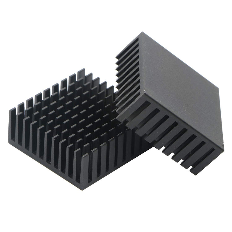 [AUSTRALIA] - JIUWU Small Black Aluminum Heatsink Cooling Fin Module Radiator Cooler for Amplifier Transistor Semiconductor Devices 10 Pack 
