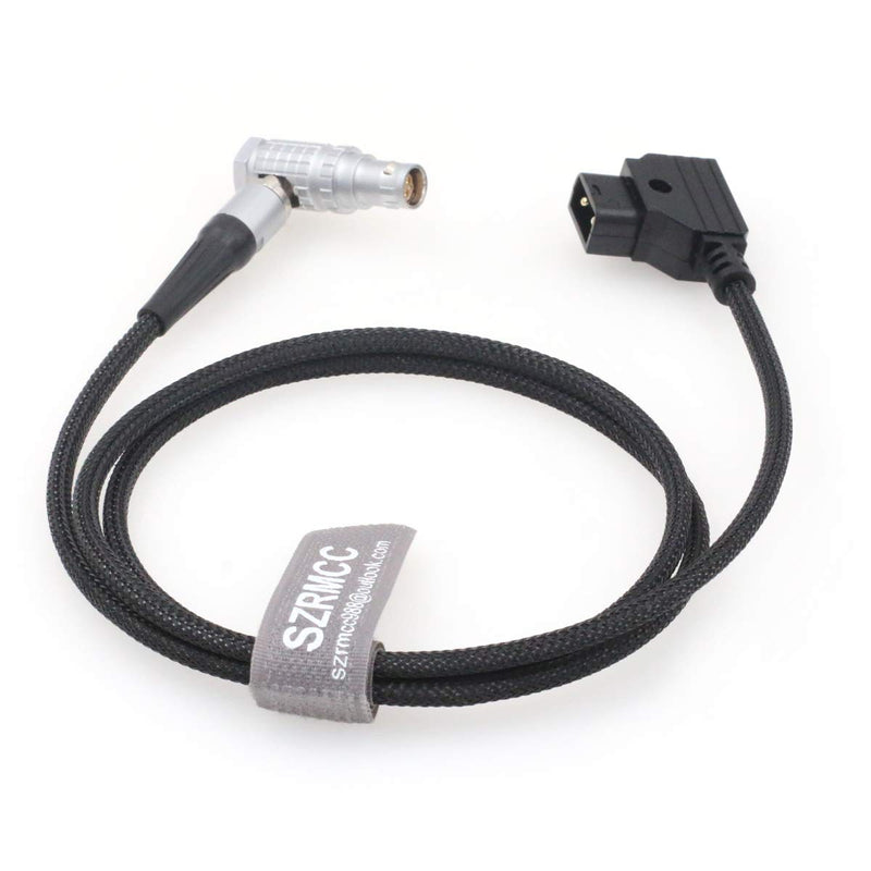 SZRMCC Red Epic Scarlet Gemini Camera Braided Power Cable Right Angle 6 Pin Female to D-tap (1m) 1m