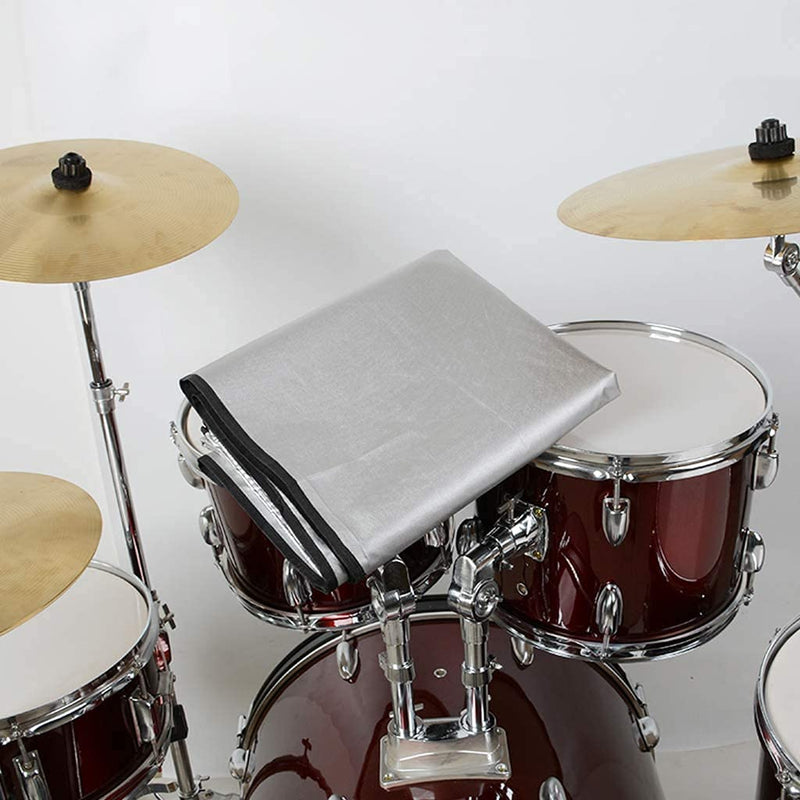 [AUSTRALIA] - Drum Set Dust Cover COOSOO Electronic Drum Kit Cover Waterproof 420D Oxford Fabric with Sewn-in Weighted Corners Accessories for Drums Percussion Drum Machine Anti-UV Protection 