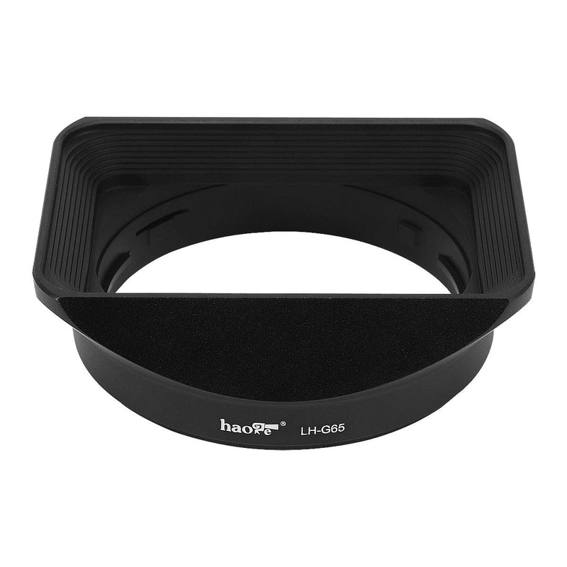 Haoge LH-G65 Bayonet Square Metal Lens Hood Shade with Cap for Fujifilm Fuji Fujinon GF 63mm F2.8 R WR and GF 45mm F2.8 R WR Lens on GFX100 GFX50S GFX50R