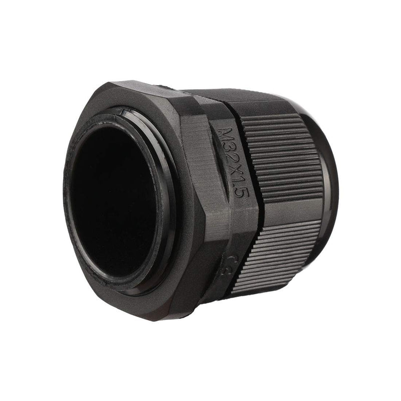 uxcell 10 Pcs M32 Waterproof IP68 Nylon Cable Gland Joint Adjustable Locknut for 16mm-21mm Dia Cable Wire