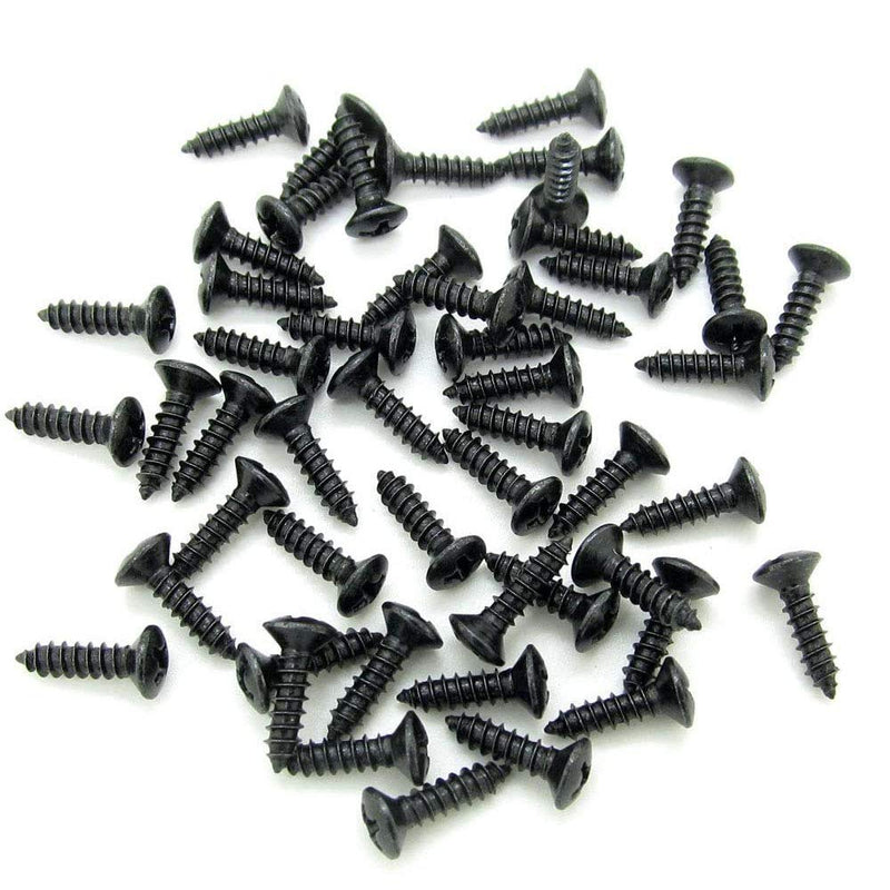 Liyafy Guitar Bass Pickguard Backplate Mounting Screws for ST TL LP SG Guitar Parts Black Silver Golden Pack of 150Pcs