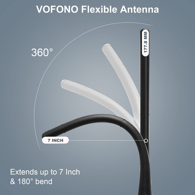 VOFONO Flexible Rubber Antenna Compatible with 2001 to 2015 Toyota Rav4 Prius Corolla Matrix Solara Yaris 2004 to 2018 Mazda 3 6