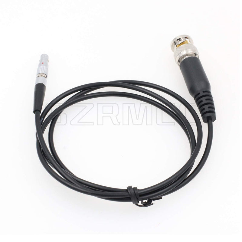 SZRMCC BNC Male to 00B 4 Pin Male SYNC Time Code Input Cable for Red Epic Scarlet DSMC2 Camera (Black Cable) Black Cable