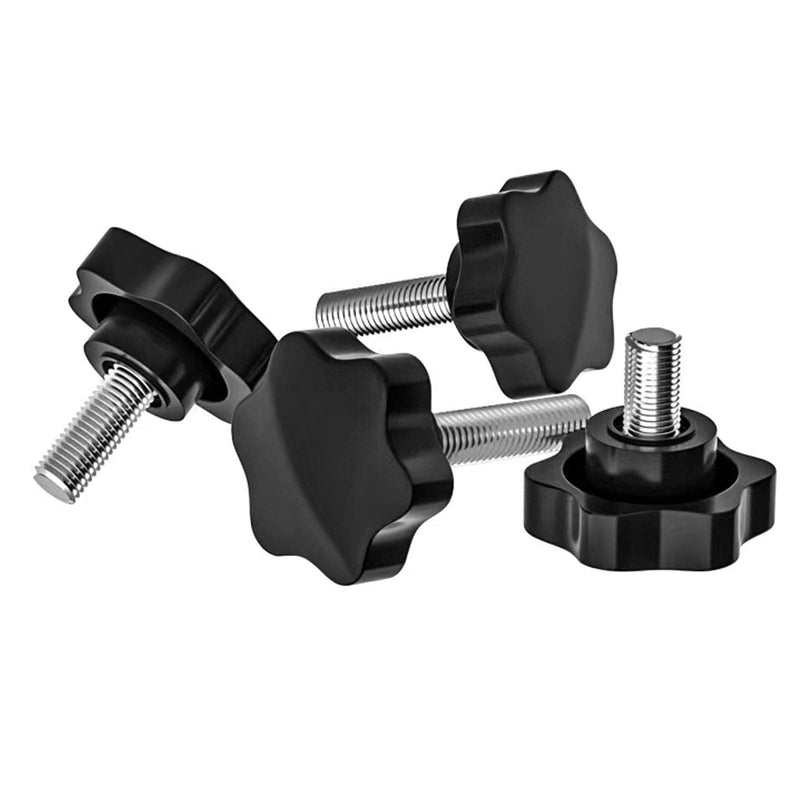 [AUSTRALIA] - 6 Pcs Clamping Screw Knob,Plastic Hex Clamping Hand Knob Gripandles Screw Knobs Quick Removal Handgrips Star Knob Male Thread（M10-1.5x30mm） M10-1.5x30mm 