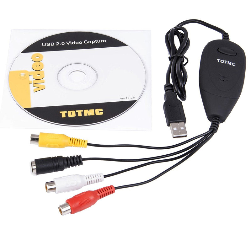 TOTMC USB 2.0 Video Capture Adapter for Windows Xp, 2000, Vista, Window 7, Window 8
