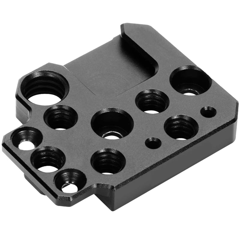 EaxanPic Side Extension Plate Mount for DJI Ronin S/SC/RS2/RSC2,Monitor Holder Mount with 1/4 3/8 Threaded Holes Cold Shoe Mount, Stabilizer Extension Plate for Video Light, Microphone, Monitor