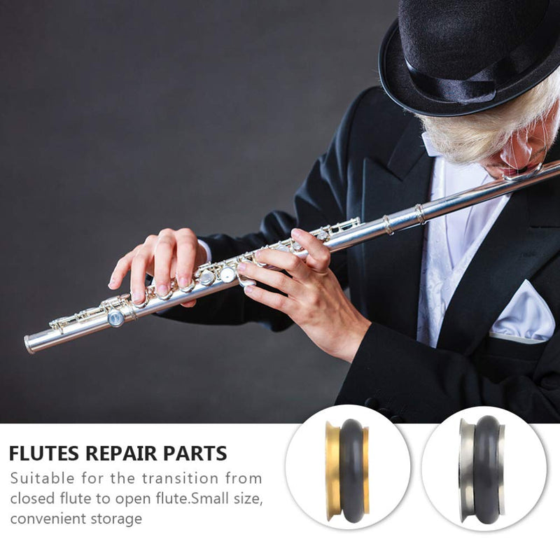 ARTIBETTER 10Pcs Metal Flute Plugs Open Hole Plug Universal Flute Key Plugs for Musician