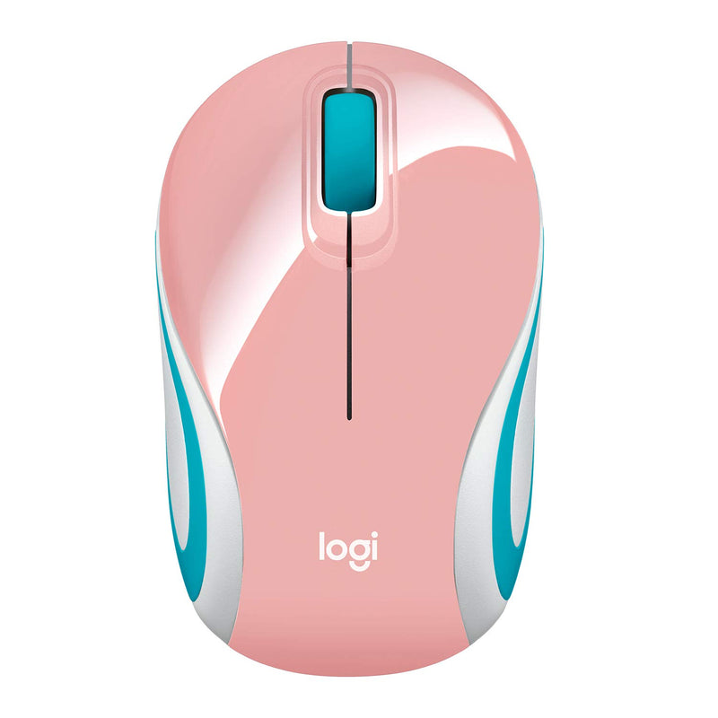 Wireless Mini Mouse M187, Pocket Sized Portable Mouse for Laptops, Blossom