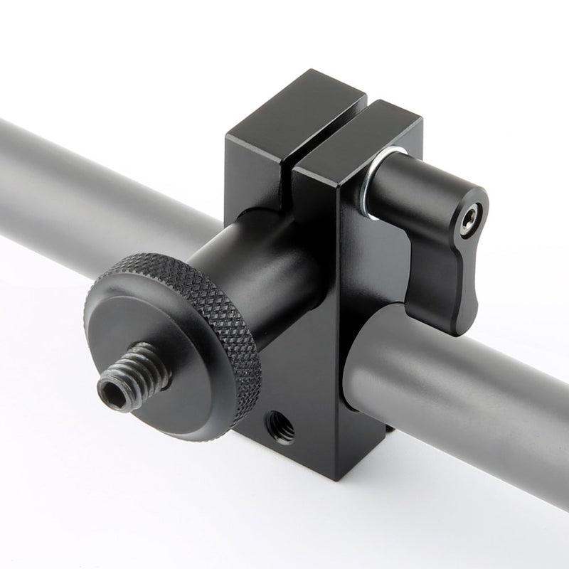 NICEYRIG 15mm Rail Block Rod Clamp Mount 90 Degree Angle for 15mm Rod DSLR Shoulder Rig
