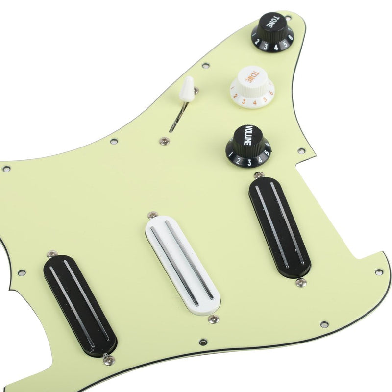 Surfing Triple Rails Loaded Prewired Pickguard Electric Guitar Guard Plate - Mint Green