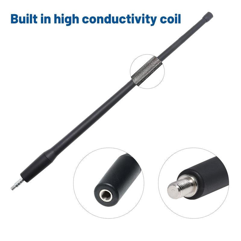 [AUSTRALIA] - Anina 13 Inch Rubber Antenna Mast for 2000-2022 Toyota Tacoma Tundra 4 Runner Highlander FJ Cruiser Radio Signal Reception Flexible Car Wash Proof 