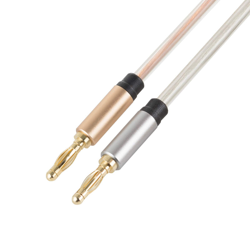 HI-FI Pure Copper Speaker Cable, Banana Plugs Line Cable (1m) 1m