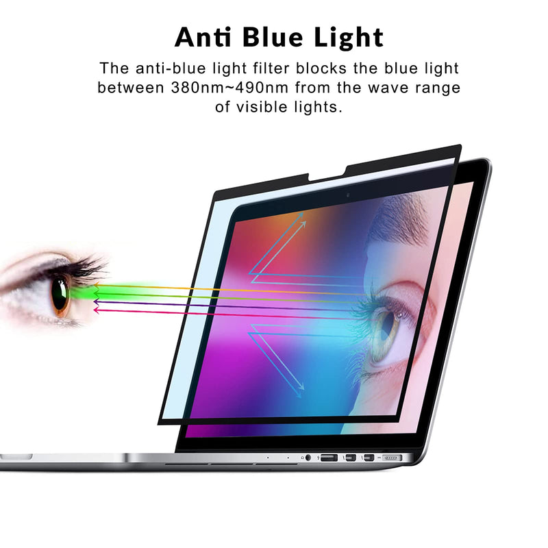 Suitable for MacBook Air&Pro 16 inch Anti-Glare Anti-Blue Light Screen Protector Filter, Eye Protection Blue Light Blocking Filter Reduces Digital Eye Strain (16 inch)