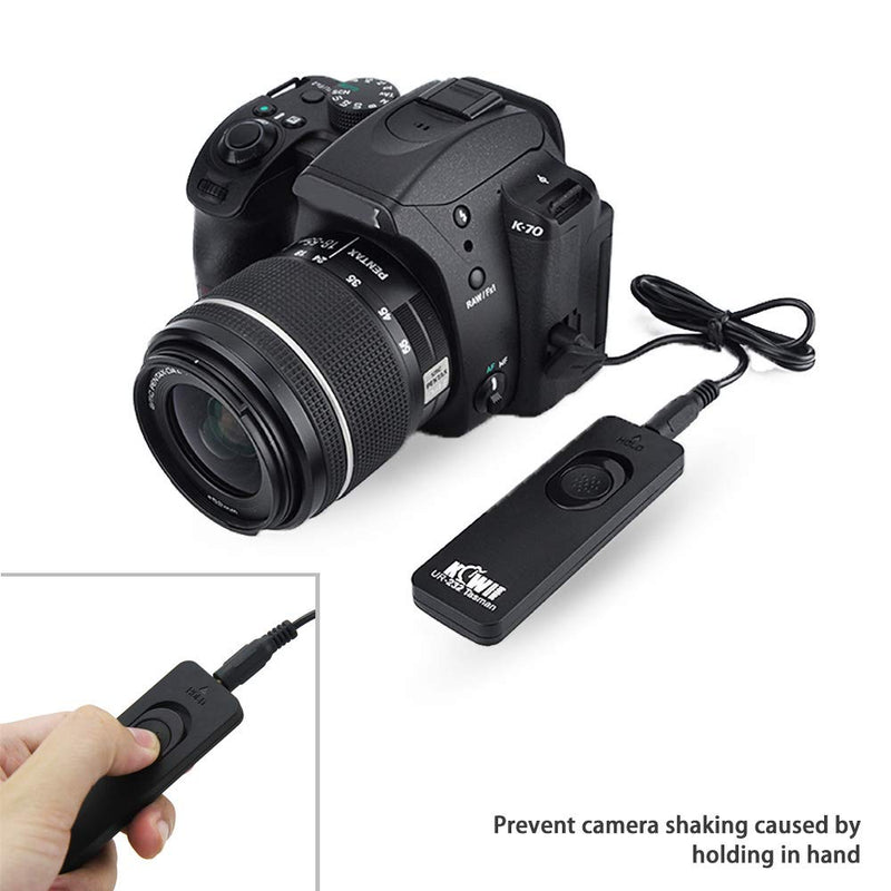 Kiwifotos RR-100 Remote Shutter Release Cord for Fuji Fujifilm X-T3 X-T4 X-T2 X-T1 X-T30 X-T20 X-T10 X-T100 X100V X100F X100T X-PRO3 X-PRO2 X-H1 GFX 100 GFX 50S GFX 50R X-E3 X-A5 X-A10 and More For Fujifilm F3