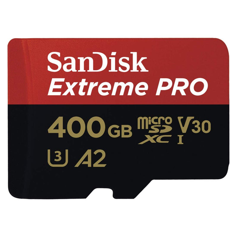 SanDisk Extreme Pro Micro SDXC UHS-I U3 A2 V30 Memory Card + Adapter (400GB) 400GB