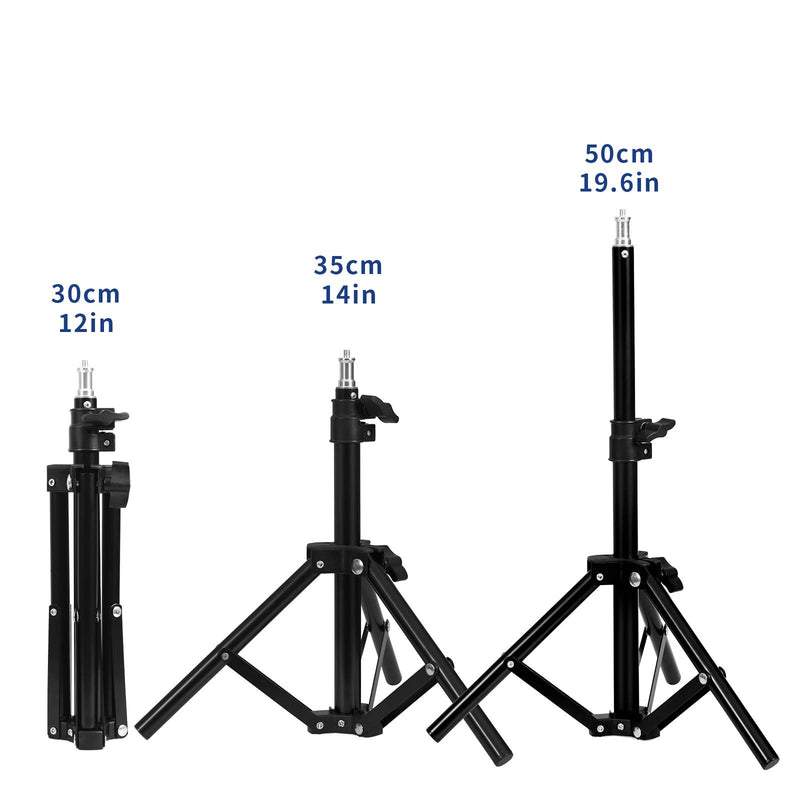 Selens Tabletop Light Stand Photography 19.6Inch/50 cm Mini Tripod for Ring Light Video Recording Photo Studio Lighting