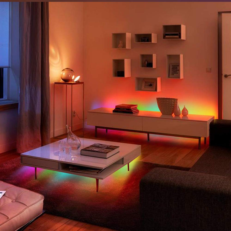 [AUSTRALIA] - Suyoo LED Strip Light Kit 16.4ft/5m 240LED Flexible Color Changing RF Remote Led Lights Strips 5050 RGB Rope Light with 44 Key Controller 12V3A Power Supply 