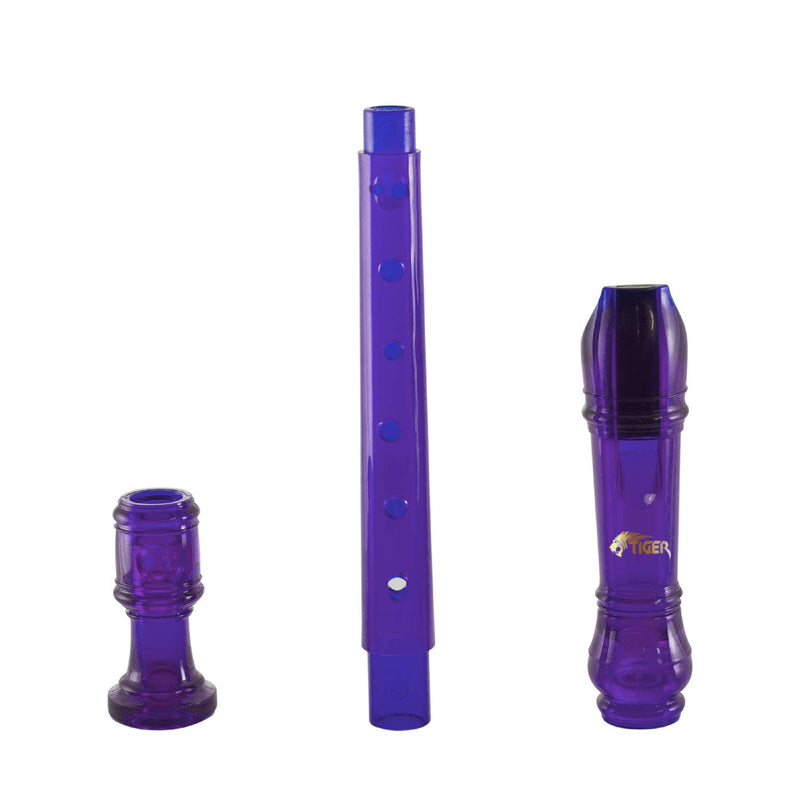 TIGER REC7-PU | Descant Recorder | with Instrument Case and Cleaning Rod | Purple