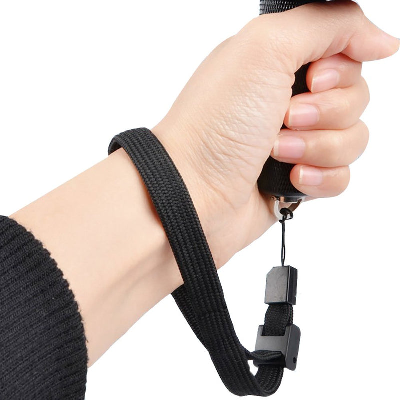 Hand Wrist Strap Lanyard, 2 Pieces Universal Wristlet Wristband with Adjustable Slider Lock for Nintendo Wii Remote Controller Mobile Phone MP3 Digital Camera USB Flash Drive Black 2 Black