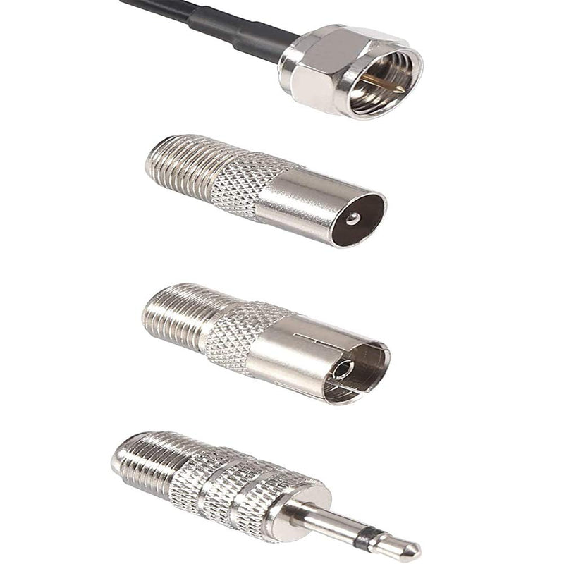 AOICRIE 2pcs FM Antenna Magnetic Base FM Radio Antenna for Pioneer Onkyo Yamaha Marantz Sherwood Indoor Digital HD Radio FM Radio Bluetooth Home Stereo Receiver