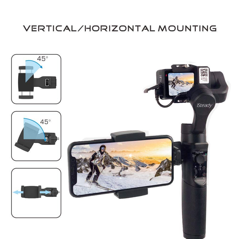 hohem Smartphone Holder Phone Clip for Hohem Gimbal Accessories for iSteady Mobile+ iSteady Pro 2, and Other Gimbal Stabilizer with 1/4'' Screw