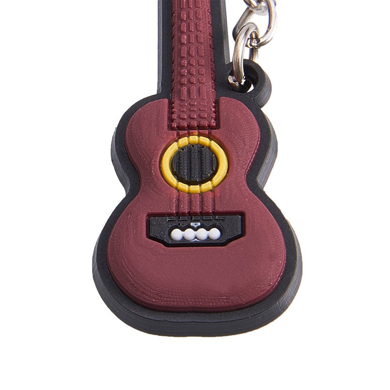 WANDIC 1PC Creative Guitar Keychains Musical Instrument Keychain Key Ring Figure Keyring Pendants Accessories for Gift Decoration Ukulele