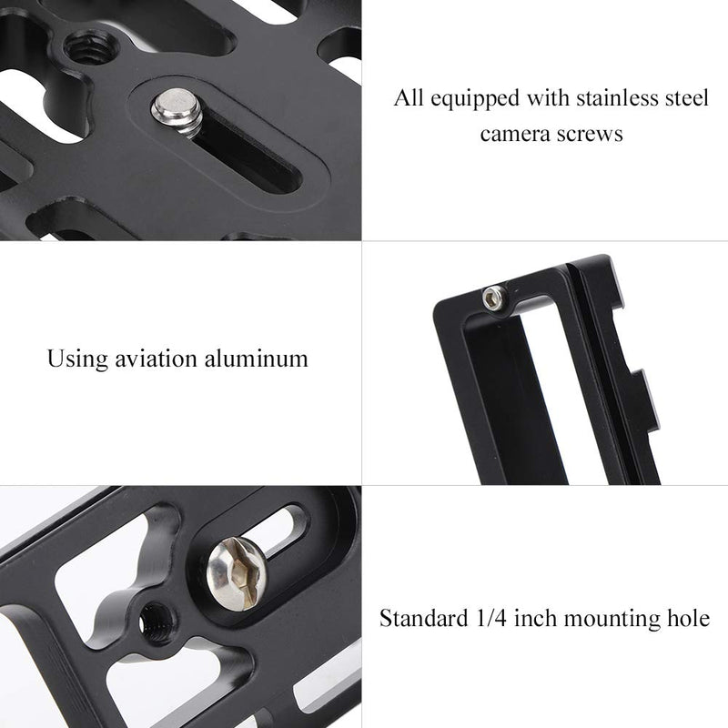 Vipxyc Camera Bracket, Aluminium Alloy Quick Release L Plate Hand Grip Bracket 1DX2/1DX Mark II DSLR Camera Battery Handle