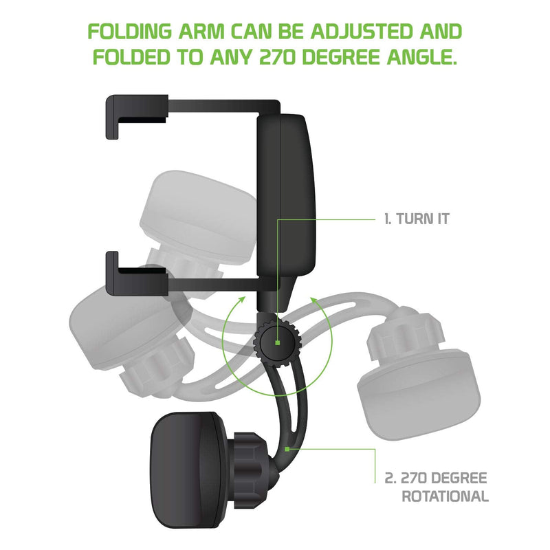Cellet Vehicle Rear View Mirror Phone Holder Mount Universal Smartphone Cradle Compatible to iPhone 13 12 Pro Max mini 11 XR XS X 8 Note 20 10 9 Galaxy S21 S20 S10 Google Map GPS Navigation Pixel Moto