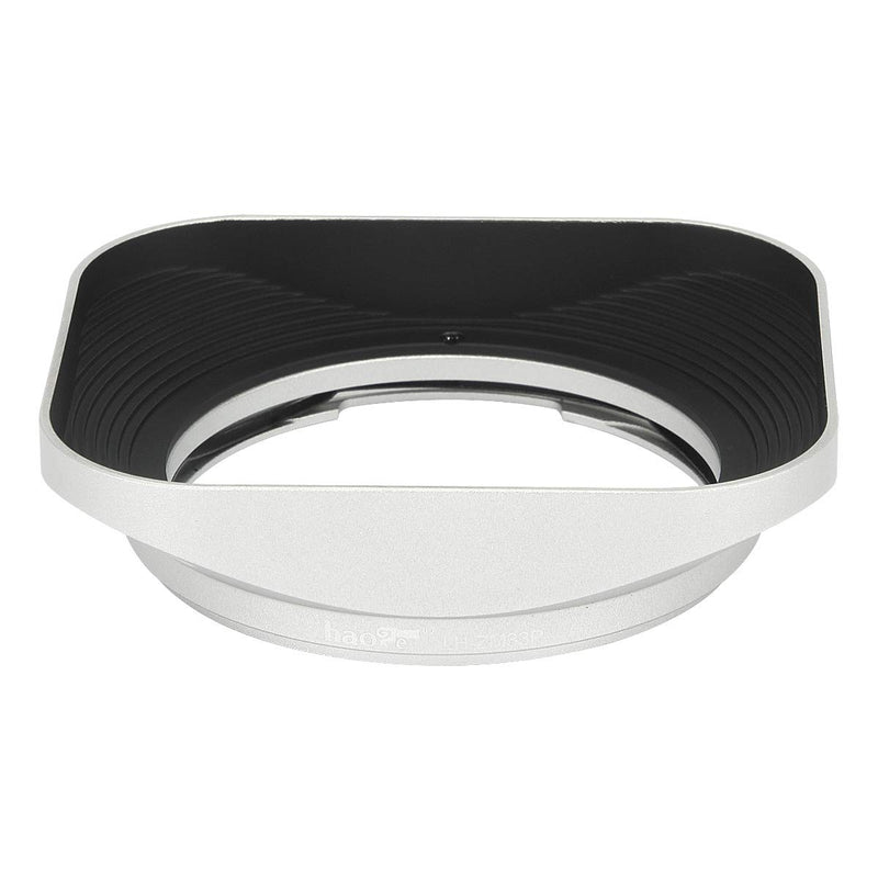 Haoge LH-ZM33P Bayonet Metal Square Lens Hood Shade Compatible with Carl Zeiss Distagon T 1.4/35 35mm f1.4 f/1.4 ZM Lens Hollow Out Designed Silver Square - Silver - Hollow Out Designed