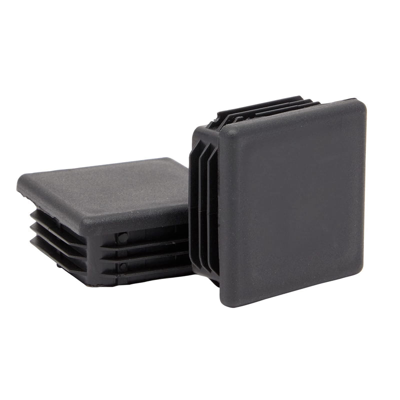 30 Pack 2 Inch Square Plastic Plugs Insert, Tubing End Caps for Chair & Furniture Glide (2x2 in)