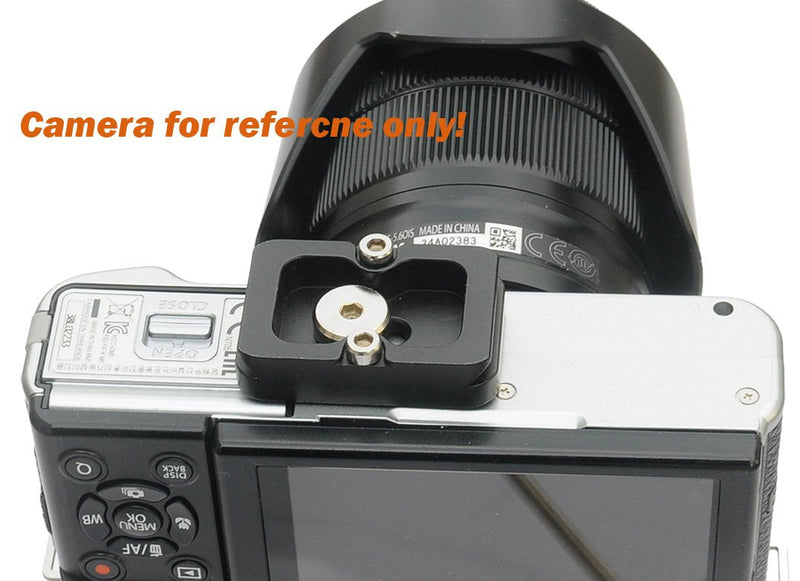 [AUSTRALIA] - Fotasy 25mm Arca Swiss Plate, 25mm QR Plate, Quick Release Plate, Small Arca Plate, Tiny Quick Release Plate fits Arca-Swiss Universal Standard Clamp for Mirrorless Camera Compact DC Tripod Ballhead 