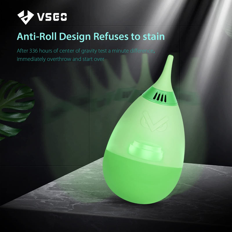 VSGO V-B014E Filter Air Blaster with Filter Tumbler Design Lens Cleaning Blower Compressed Air for Nikon Sony Canon Digital Camera Lens & Sensor Cleaning (Apple Green) Apple Green