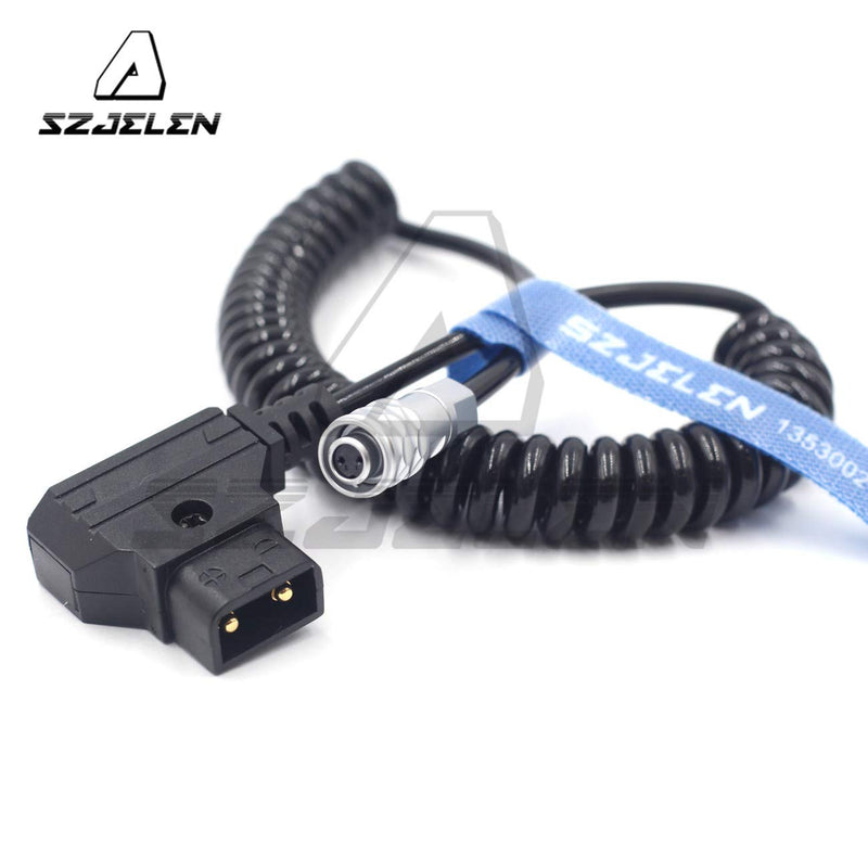 SZJELEN D-tap to Weipu 2Pin Female Cable for Blackmagic Pocket Cinema 4k/6K Camera,Gold Mount V Mount Battery Weipu 2pin to P Tap