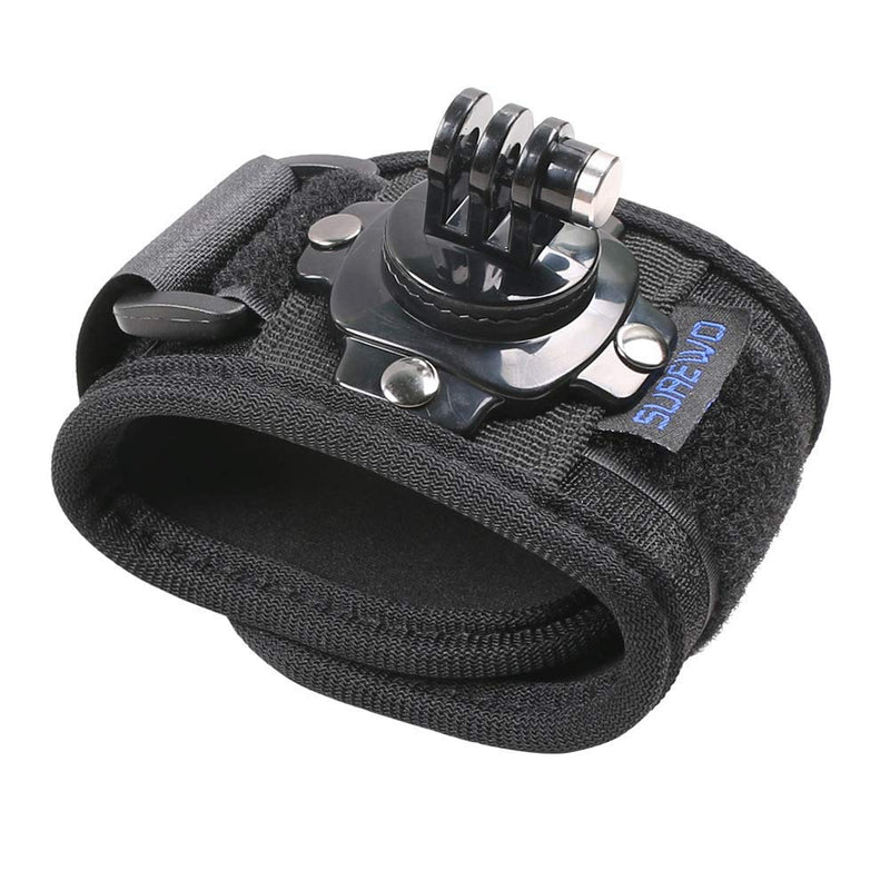SUREWO Wrist Strap Mount Compatible with GoPro Hero 10/9/8/7//6/5 Black,DJI Osmo Action 2,Insta 360 ONE R,AKASO/Campark and More