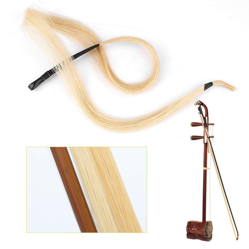 Horsetail Hair Erhu Bow Hairs Accessory String Parts for Violin Viola Cello Instruments