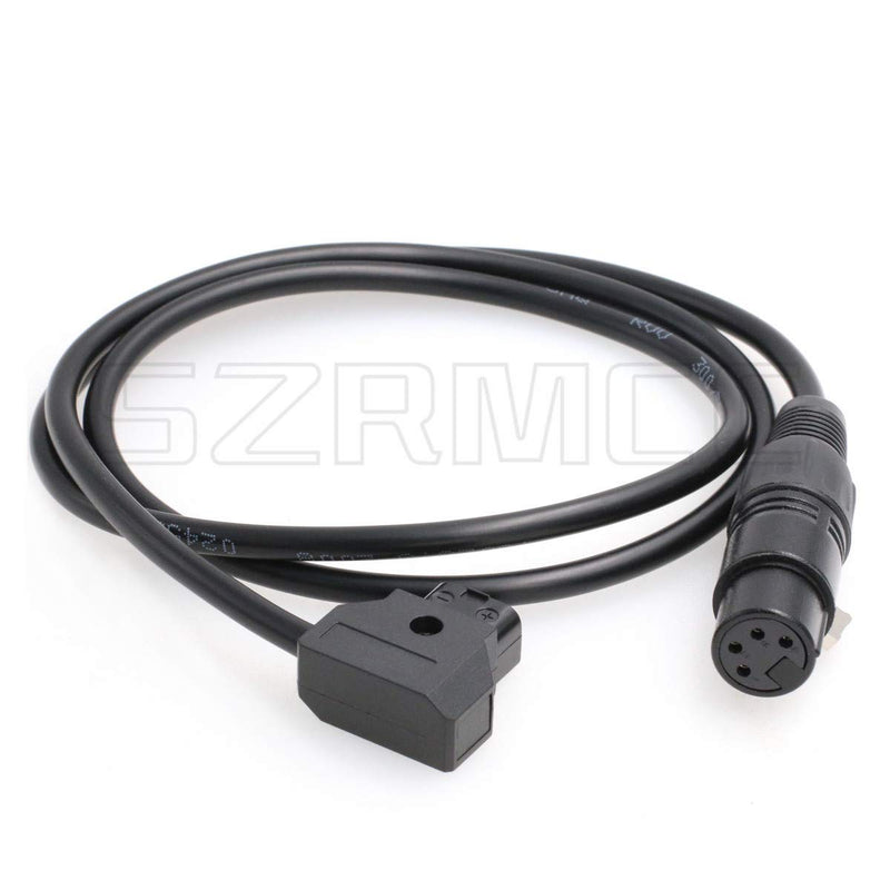 SZRMCC XLR 4 Pin to D-tap Power Cable for DSLR Camcorder Practilite 602 LED Light for Sony F55 SXS Camera Monitor (Straight Cable) Straight Cable