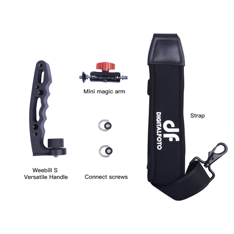 DF DIGITALFOTO Weebill S Accessories Handle,Monitor Mount with Hang Strap Compatible with ZHIYUN Weebill S Gimbal