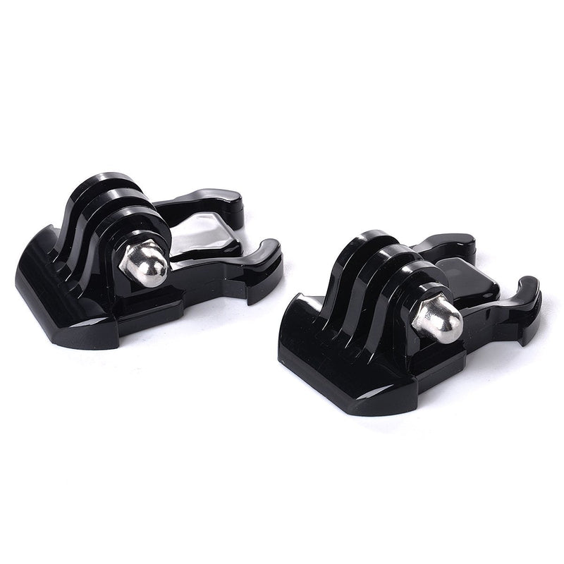 QKOO 10x Buckle Clip Basic Mount for GoPro Hero 10 9 8 7 6 5 4 3+ 3 Session MAX 2018 Fusion, DJI Osmo Action, AKASO, SJCAM, Xiaomi Yi, Dragon Touch, DBPOWER Campark APEMAN Crosstour Action Cameras