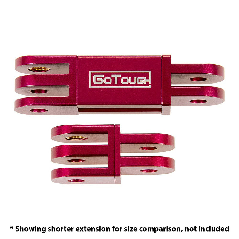 GoTough 45mm Red Extender Arm – Metal Straight Extension Arm Compatible with GoPro HERO3, HERO3+, HERO4, HERO5, HERO6, HERO7 2-Prong Mounting System - by Fotodiox Pro